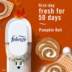 Febreze plug-in air freshener in a bedroom providing continuous scent