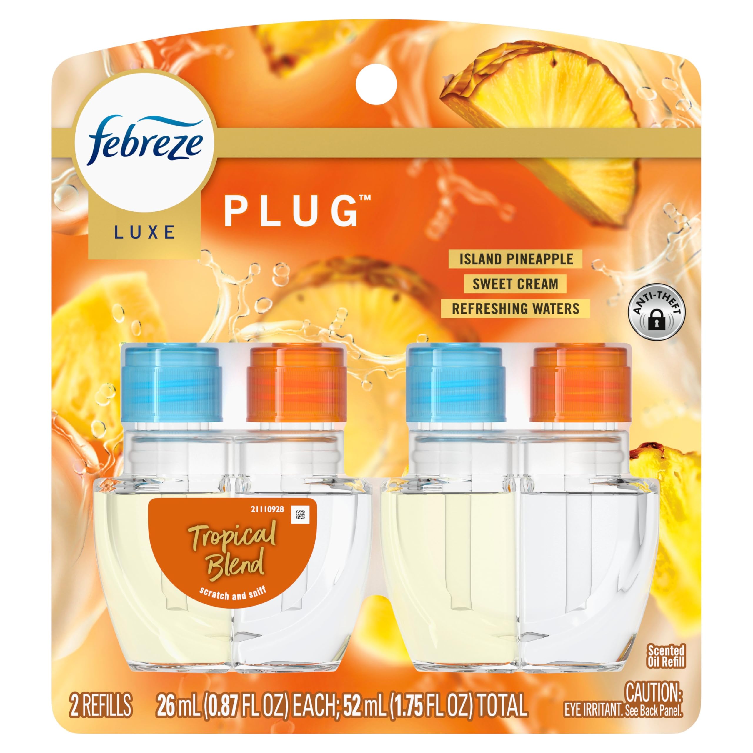 Febreze Plug living room setup demonstrates even scent distribution