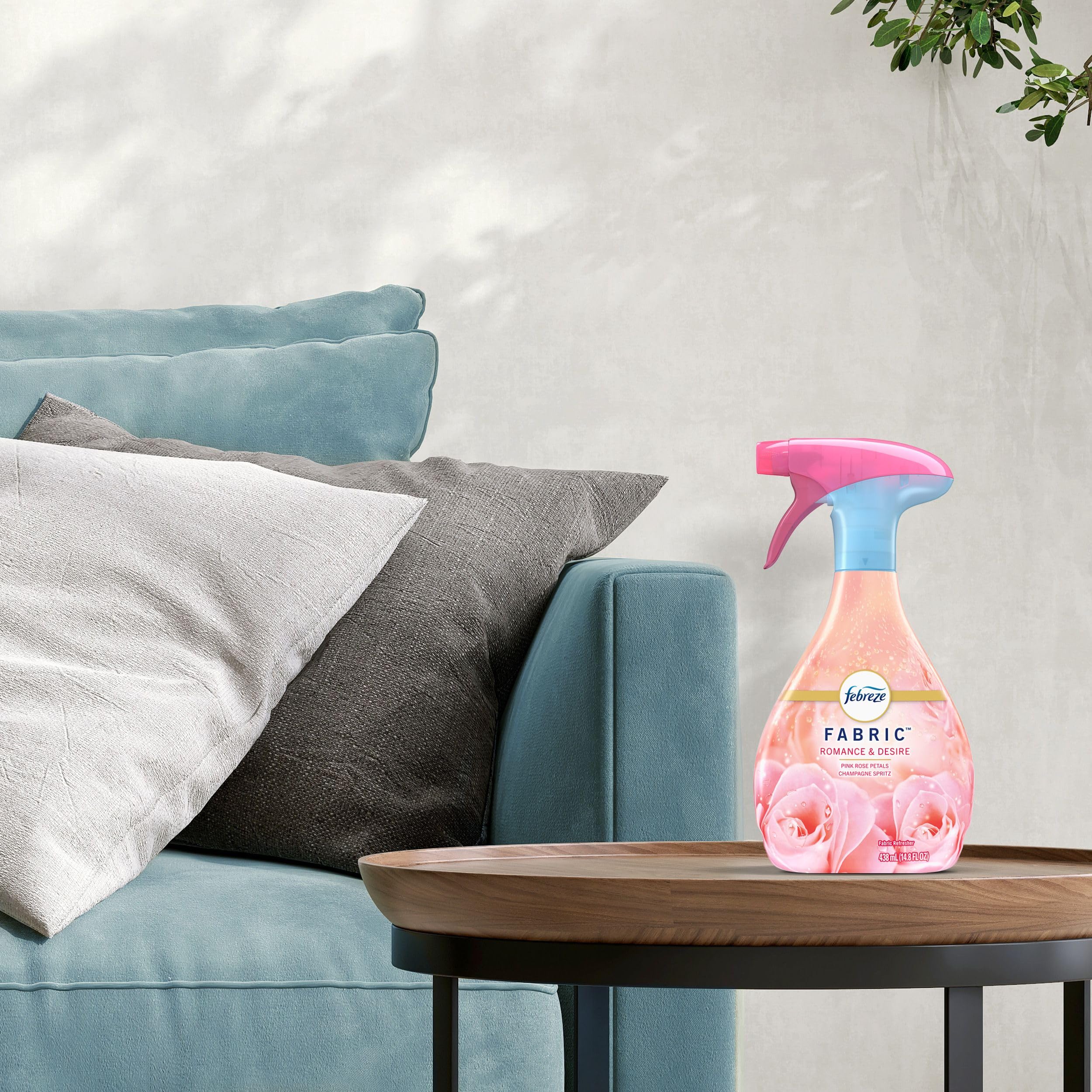Febreze Romance & Desire carpets and rugs receive a fresh, light fragrance.