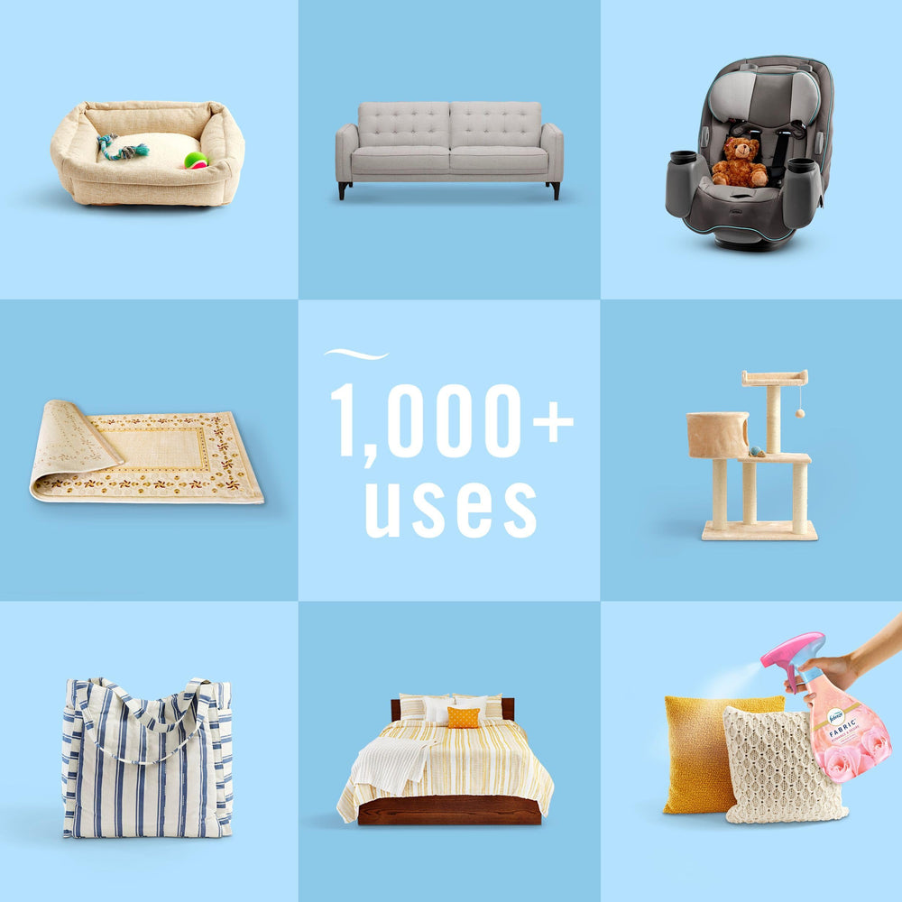 Febreze Romance & Desire soft fabrics revitalizing upholstery and curtains.
