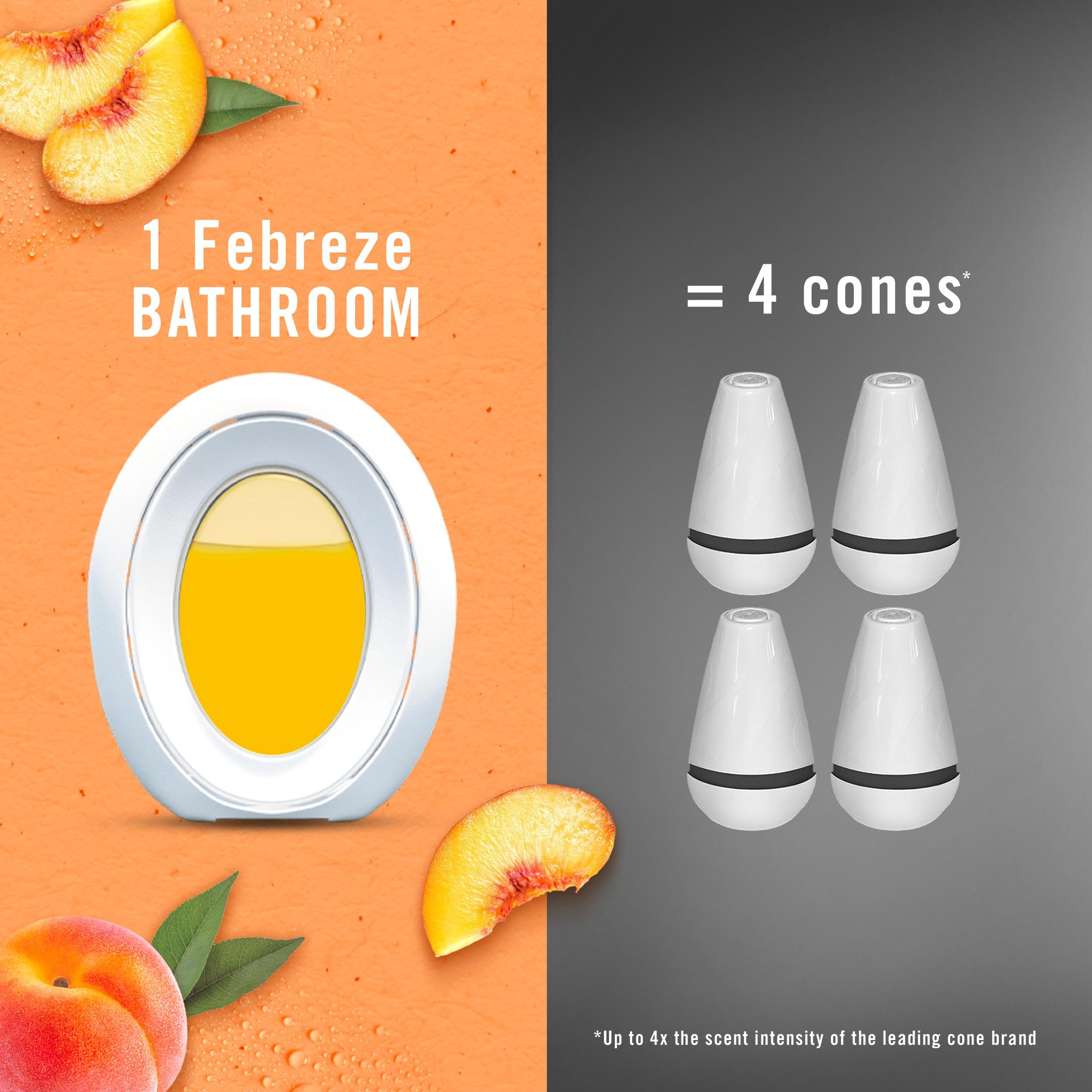 Febreze Small Spaces closet placement keeps garments smelling fresh.