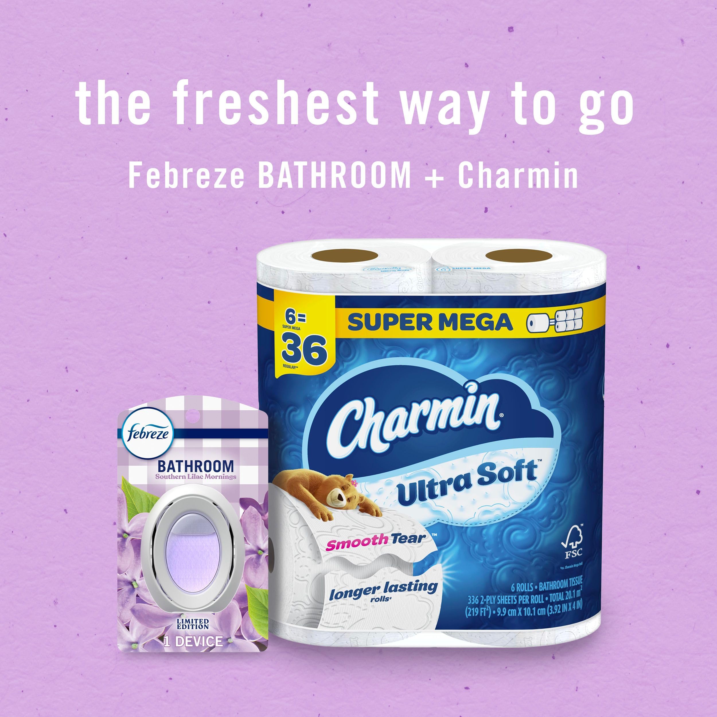 Febreze Small Spaces compact design blends with decor.