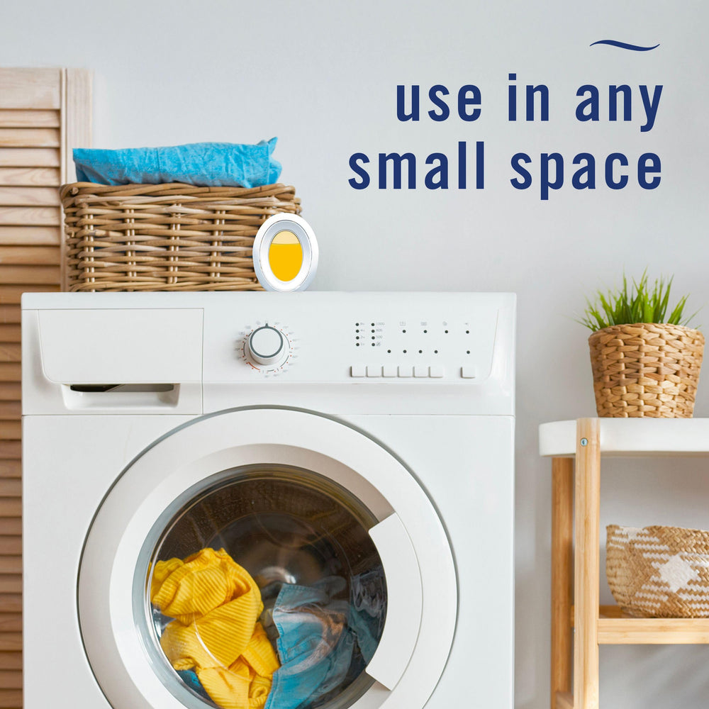 Febreze Small Spaces no outlet needed for effortless use.