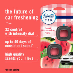 Febreze vent clip activates with a click for steady fragrance.