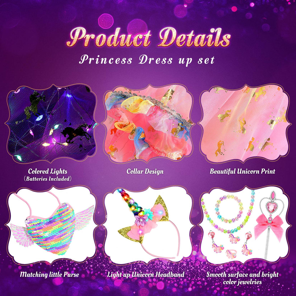 Fedio accessories pack boosts complete princess look for parties.
