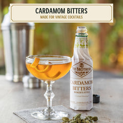 Fee Brothers Cardamom Bitters dash measure shows precise flavor control.
