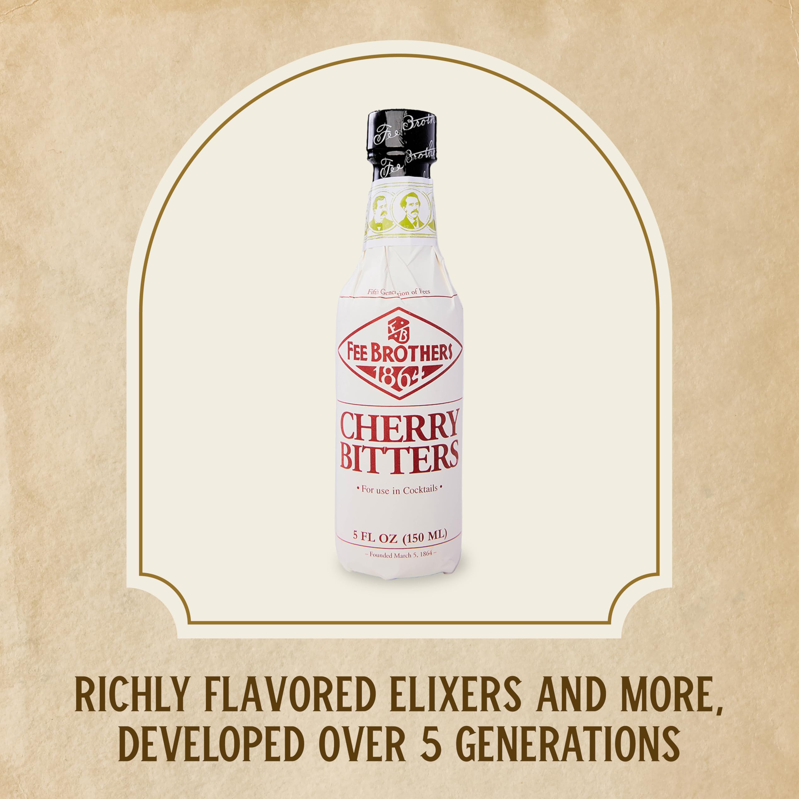 Dash of Fee Brothers Cherry Bitters enhances a cocktail's complexity.