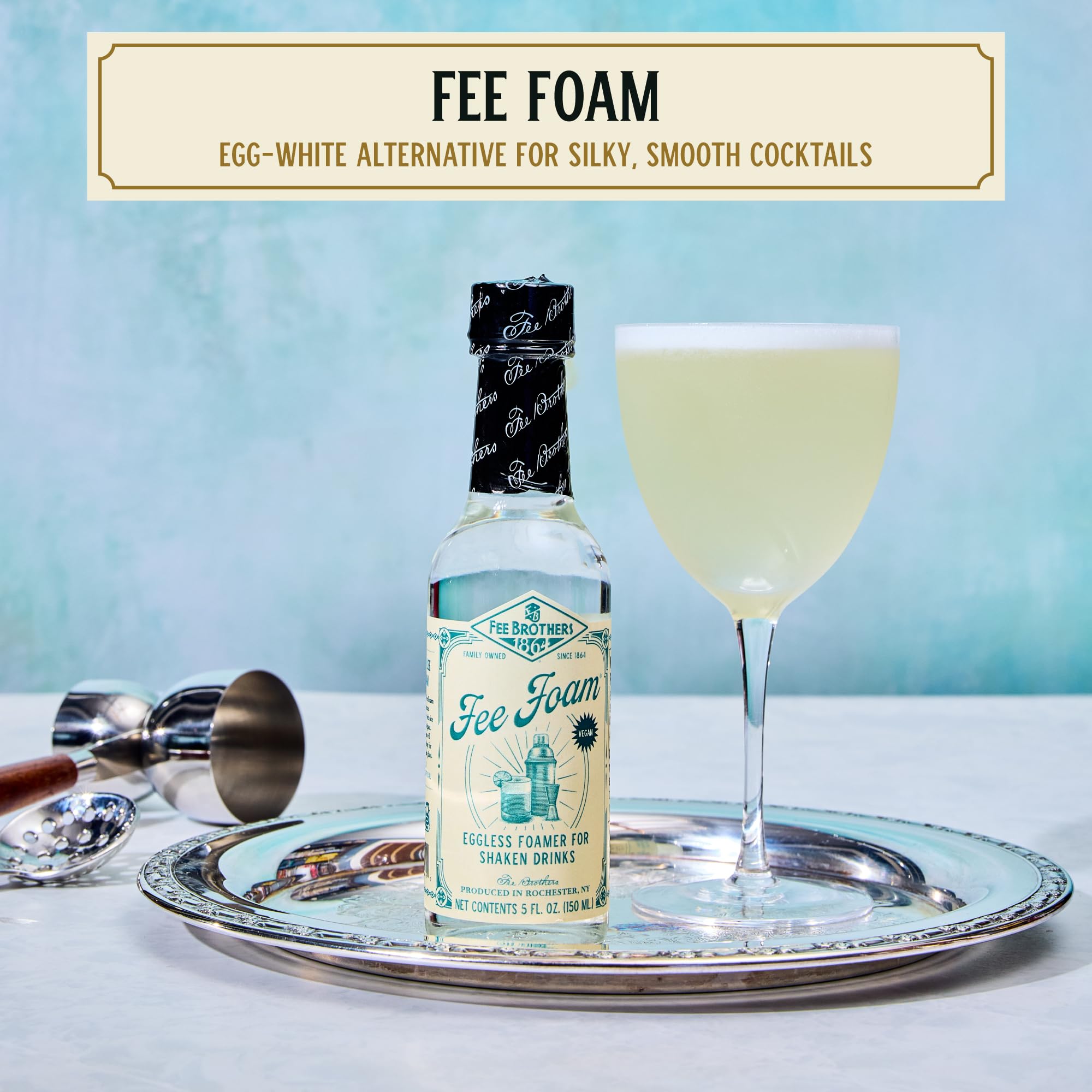 Fee Foam cocktail-foam-top showcases rich foam ideal for craft drinks.