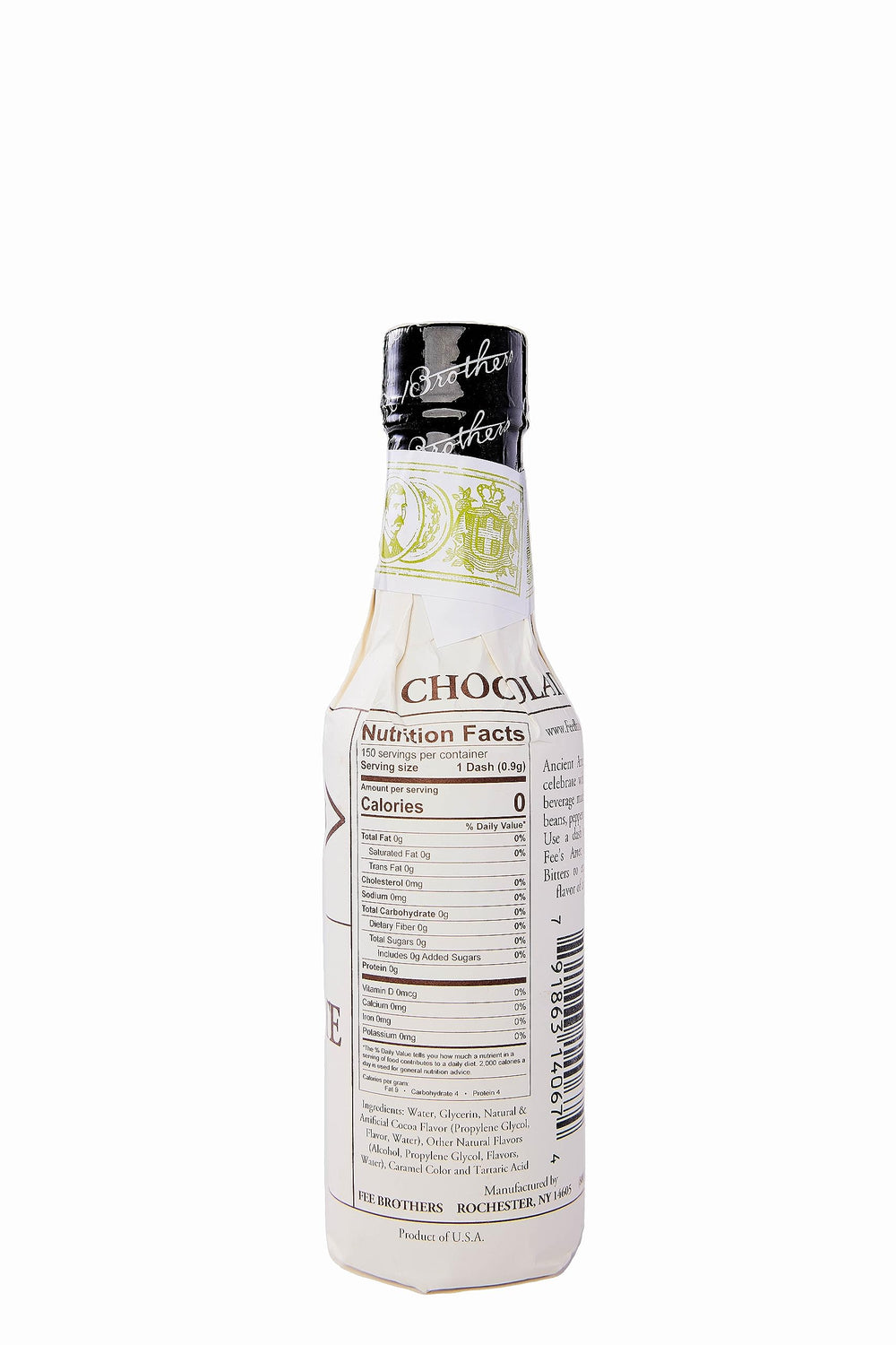 Fee Brothers Aztec Chocolate Bitters pour delivers chocolate spice to drinks.
