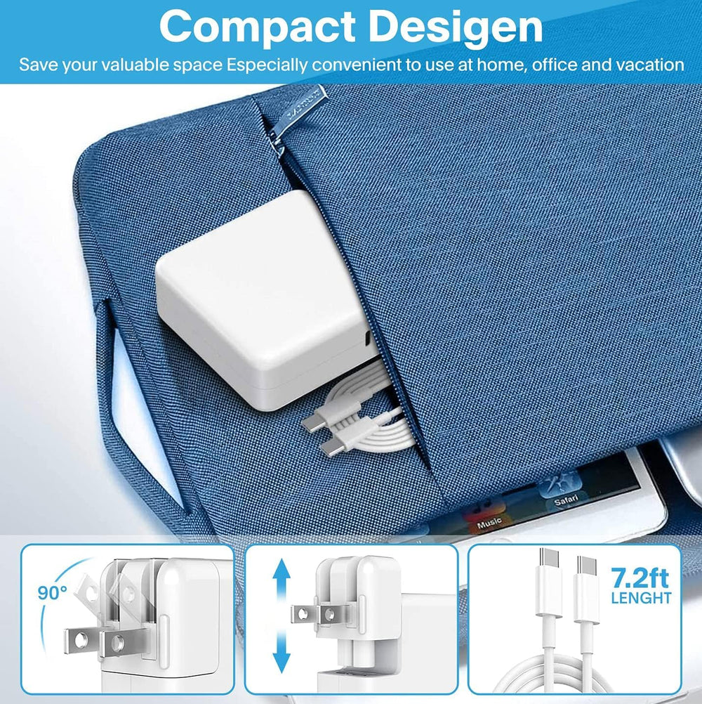 Compact travel-friendly charger design for bags and backpacks