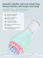 FEEJOY LED light therapy on massager for cellulite and skin toning.