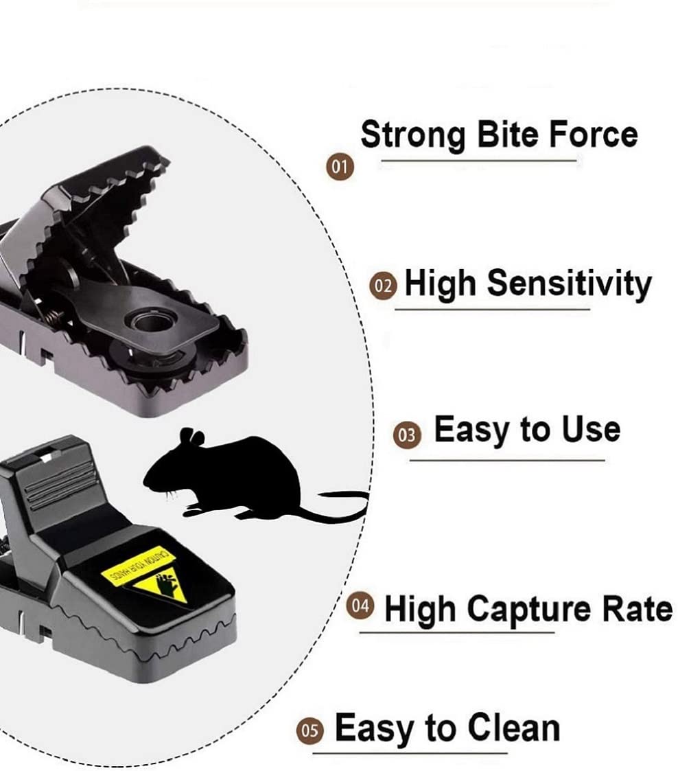 Feeke indoor-outdoor mouse trap suitable for kitchens, basements, and more.