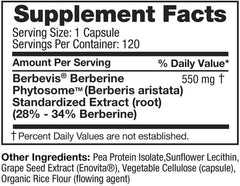 Feel Good Superfoods Berberine Phytosome label provides clear ingredient information.