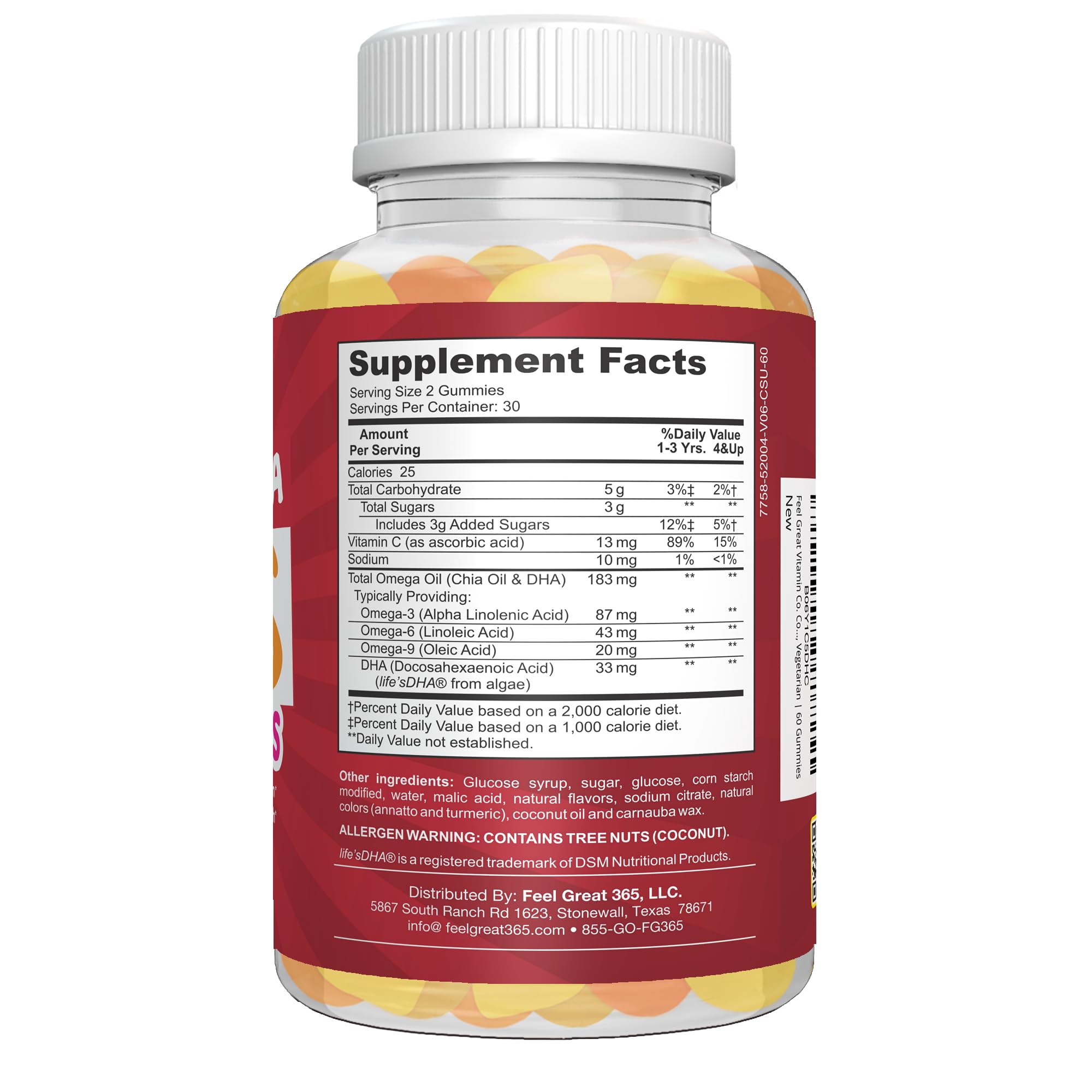 Feel Great Vitamin Co omega rich gummies may support brain and eye health