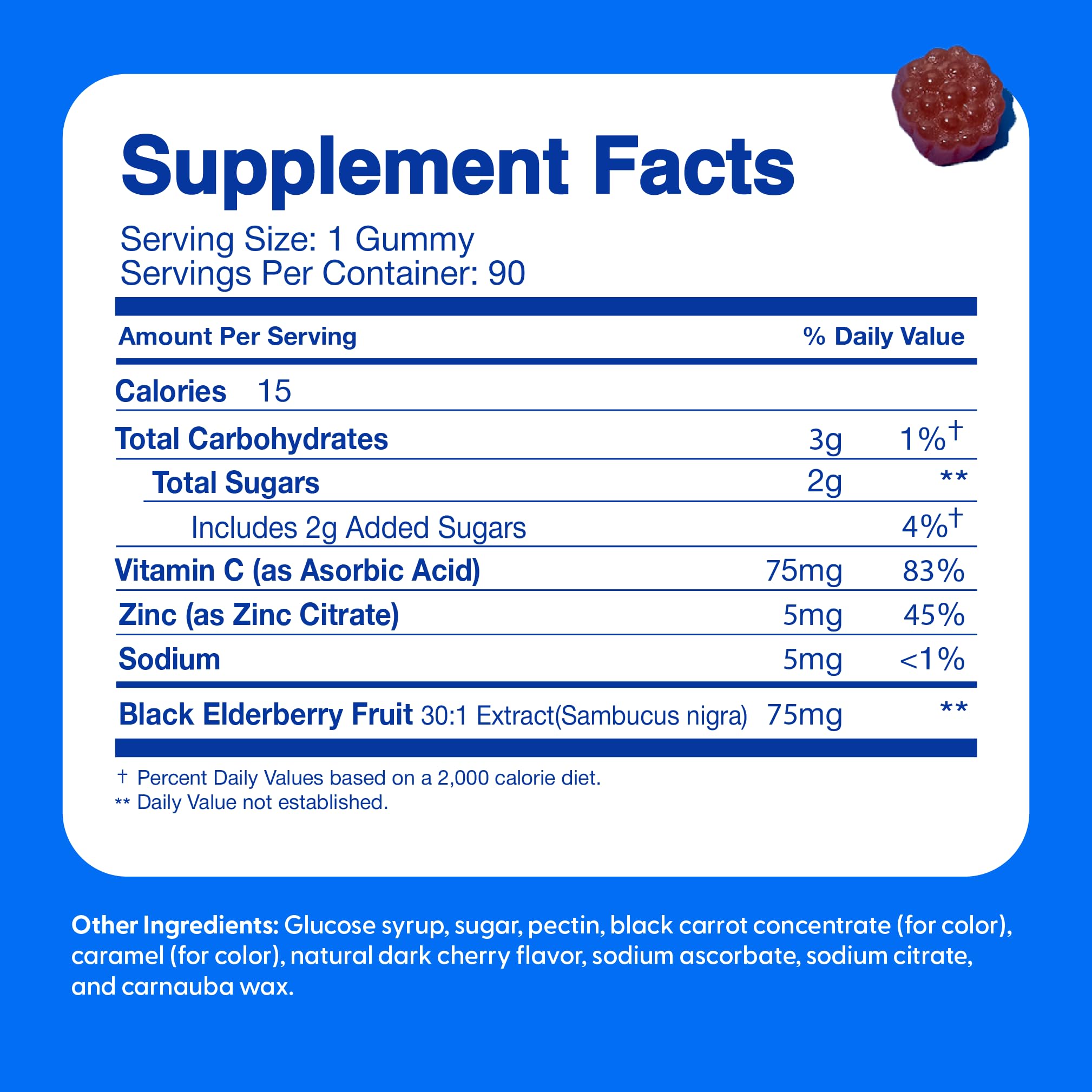 The Feel Great Vitamin Co. elderberry gummies for kids gluten-free formula.