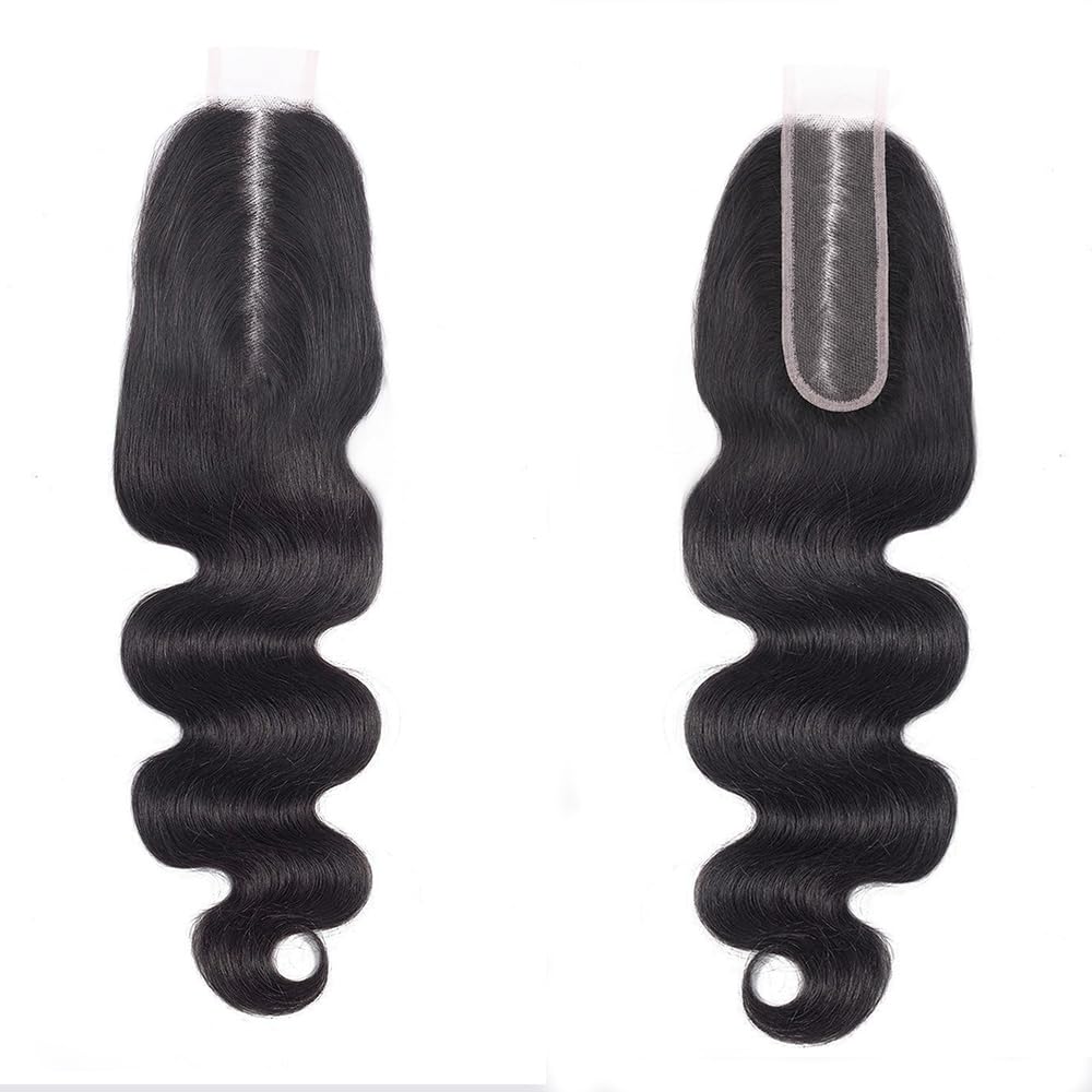FEHOKA virgin Brazilian hair 2x6 closure ready for dyeing and styling