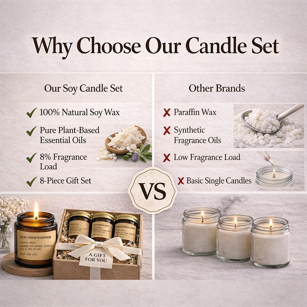 Feibao ready-to-gift candle set for special occasions.