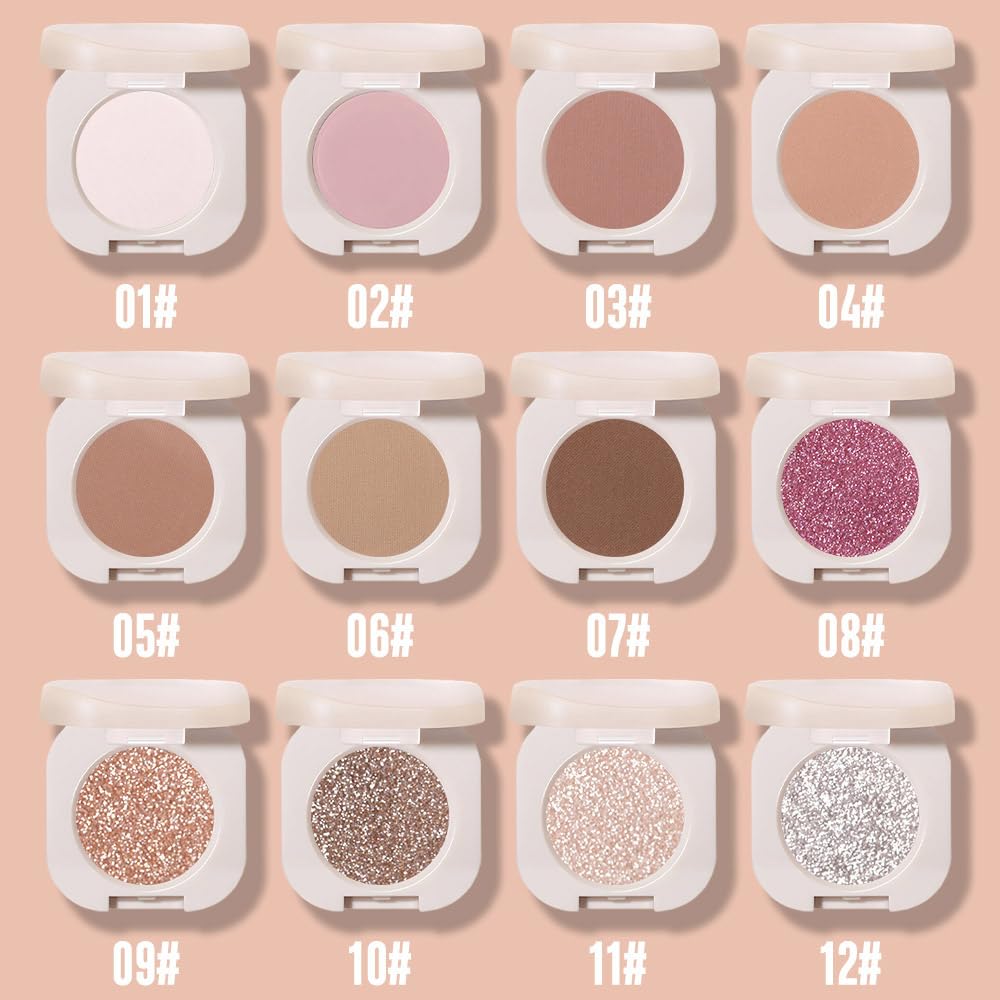 FeiCuiYun Glitter Shimmer crease-proof finish stays put without fallout.