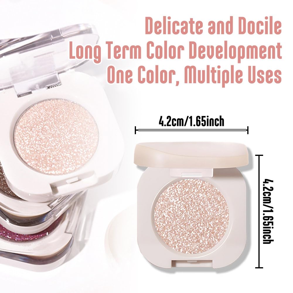 FeiCuiYun Glitter Shimmer travel-friendly compact fits any bag on the go.