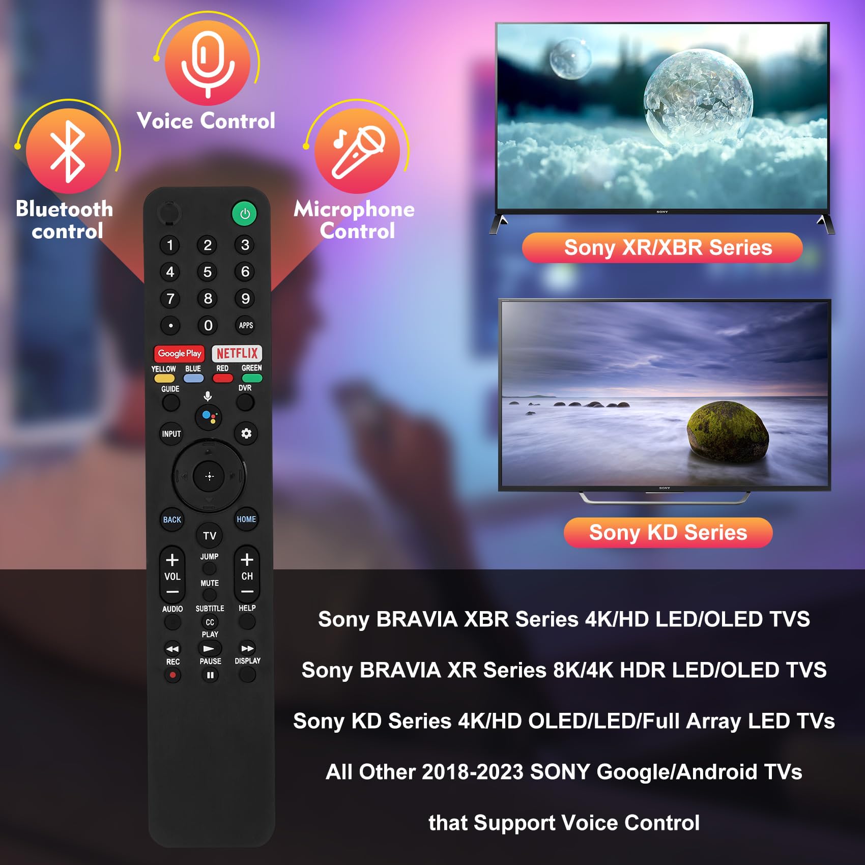 Feikeer RMF-TX500U compatibility range with Sony Bravia and XR series