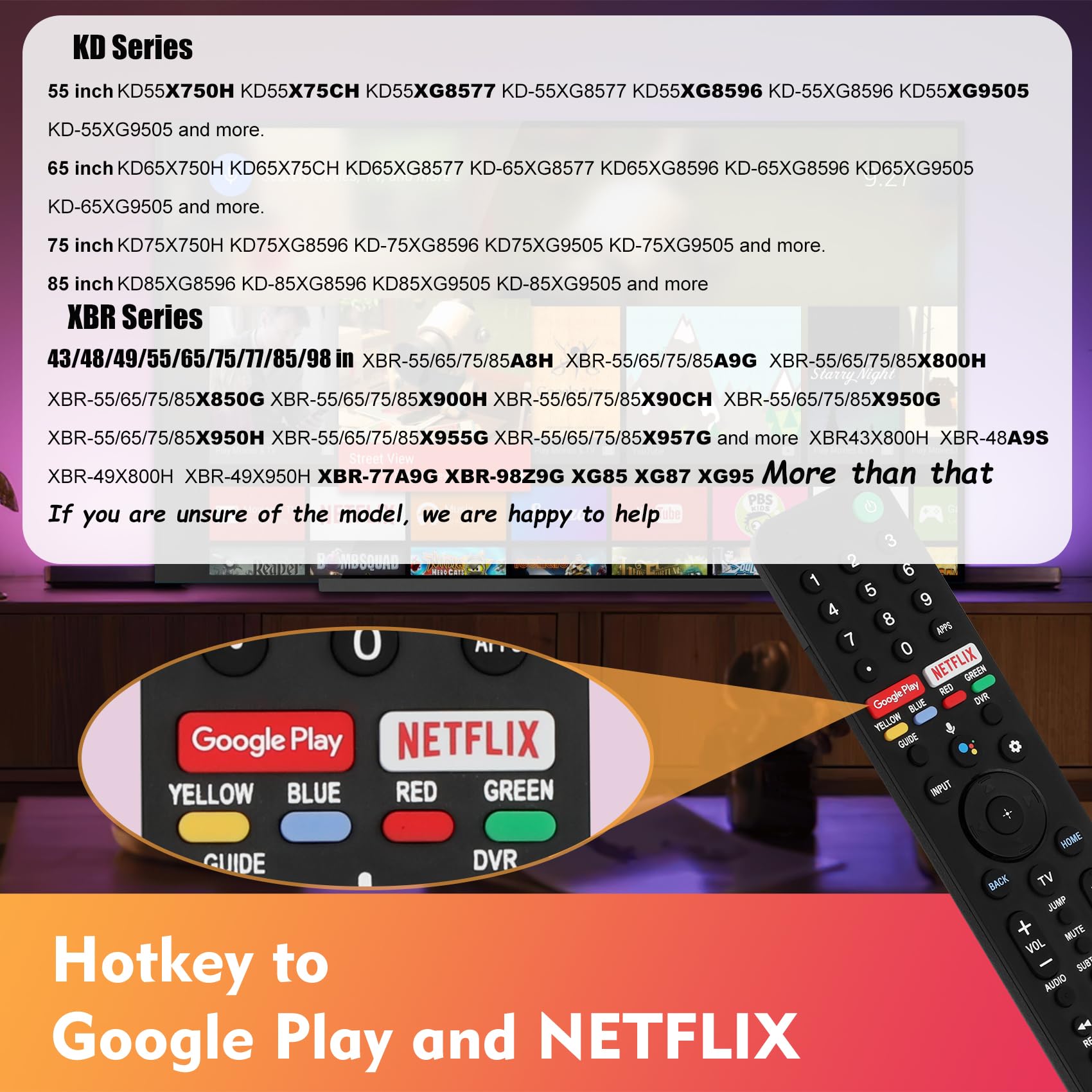 Feikeer RMF-TX500U voice control function showing Google Assistant access