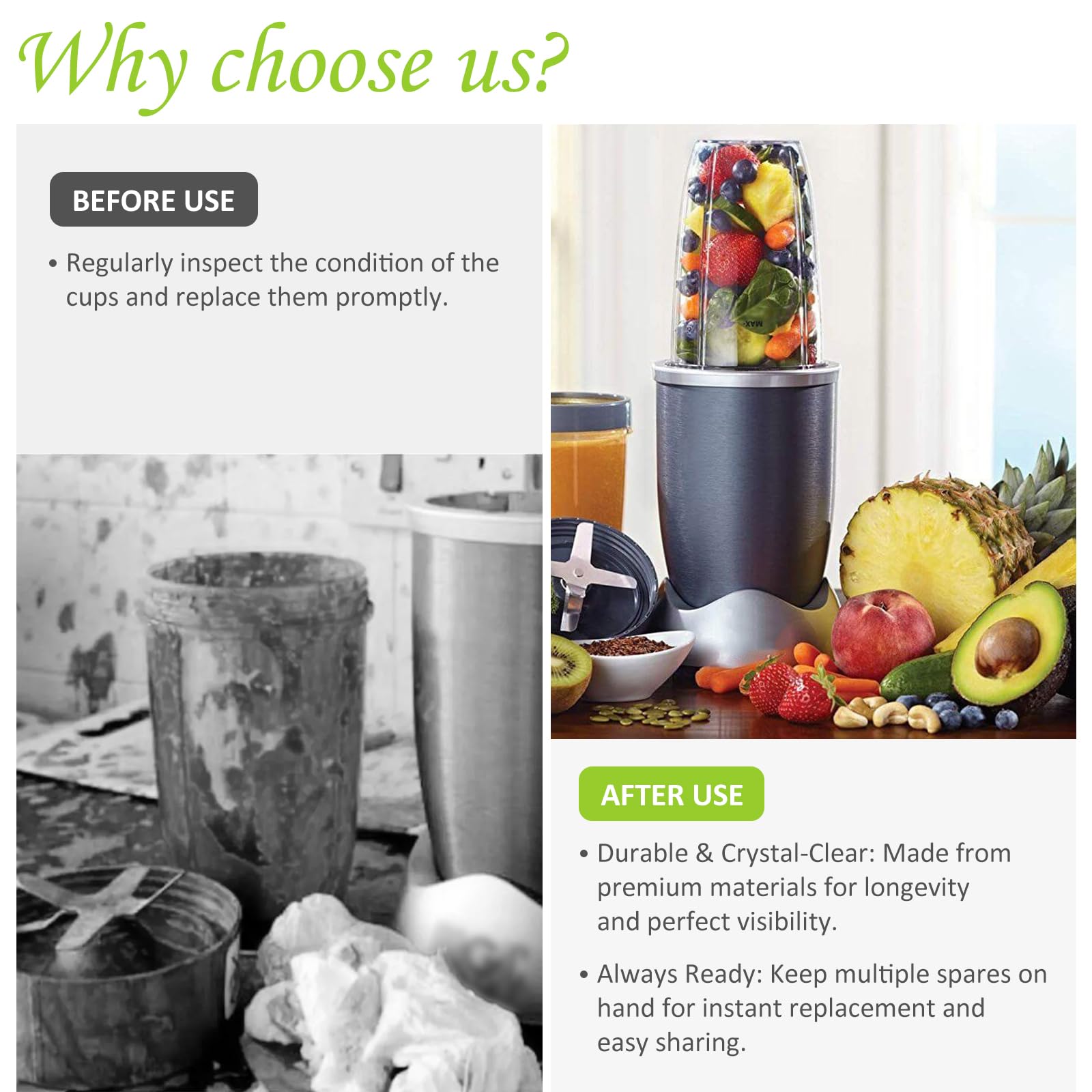 Feilifan 2-pack in box with compatibility details for NutriBullet.