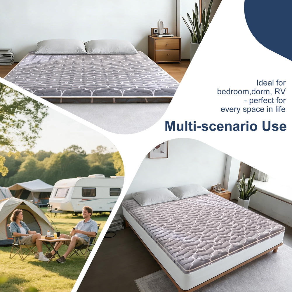 Feisaibaoly futon as tatami-style mat demonstrates flexible surface for play or relaxation