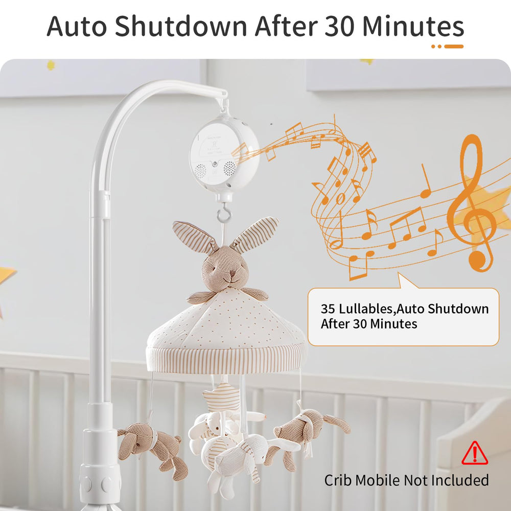FEISIKE crib mobile motor 35 lullabies provide varied soothing options