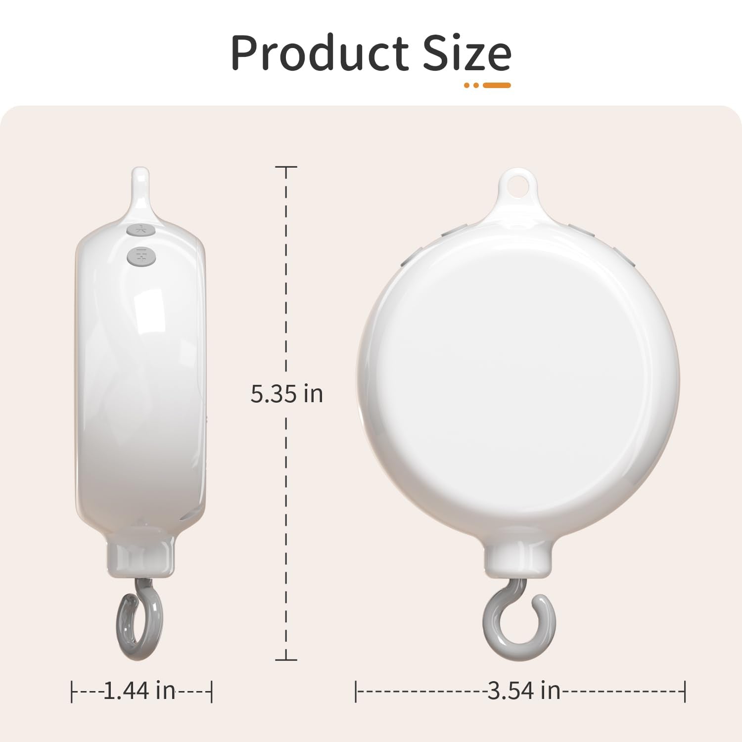 FEISIKE crib mobile motor volume control ranges from zero to max