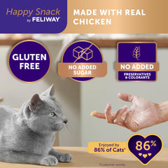12-tube FELIWAY Happy Snack box prepared for a daily calming routine
