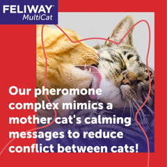 Six-pack FELIWAY MultiCat refills for continuous tension reduction.