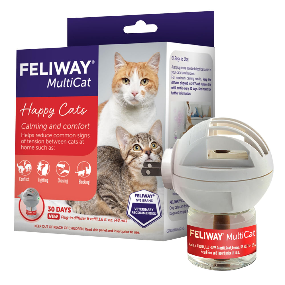 FELIWAY MultiCat diffuser plugged in for multi-cat harmony