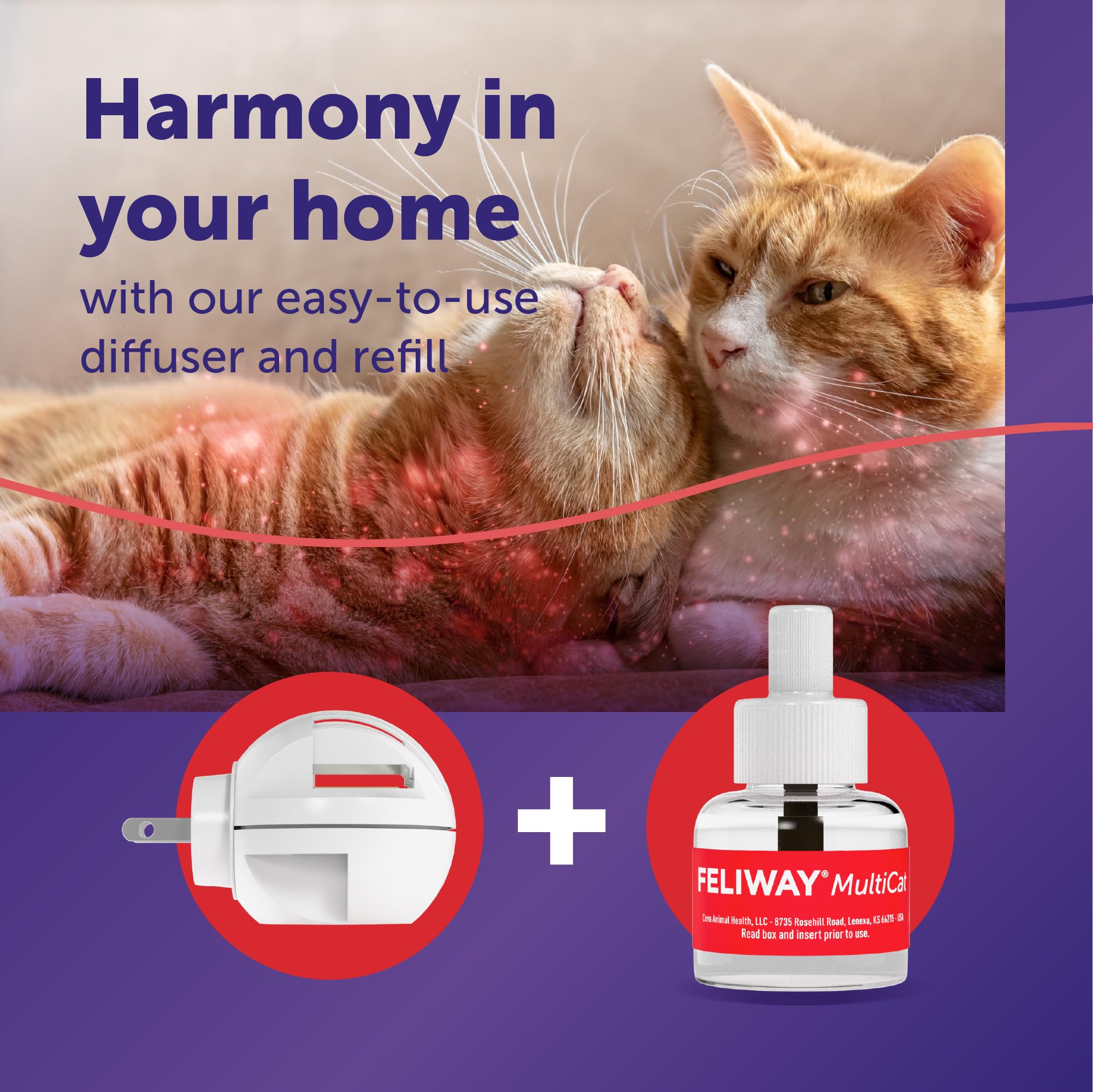 FELIWAY is drug-free and safe around humans and other pets