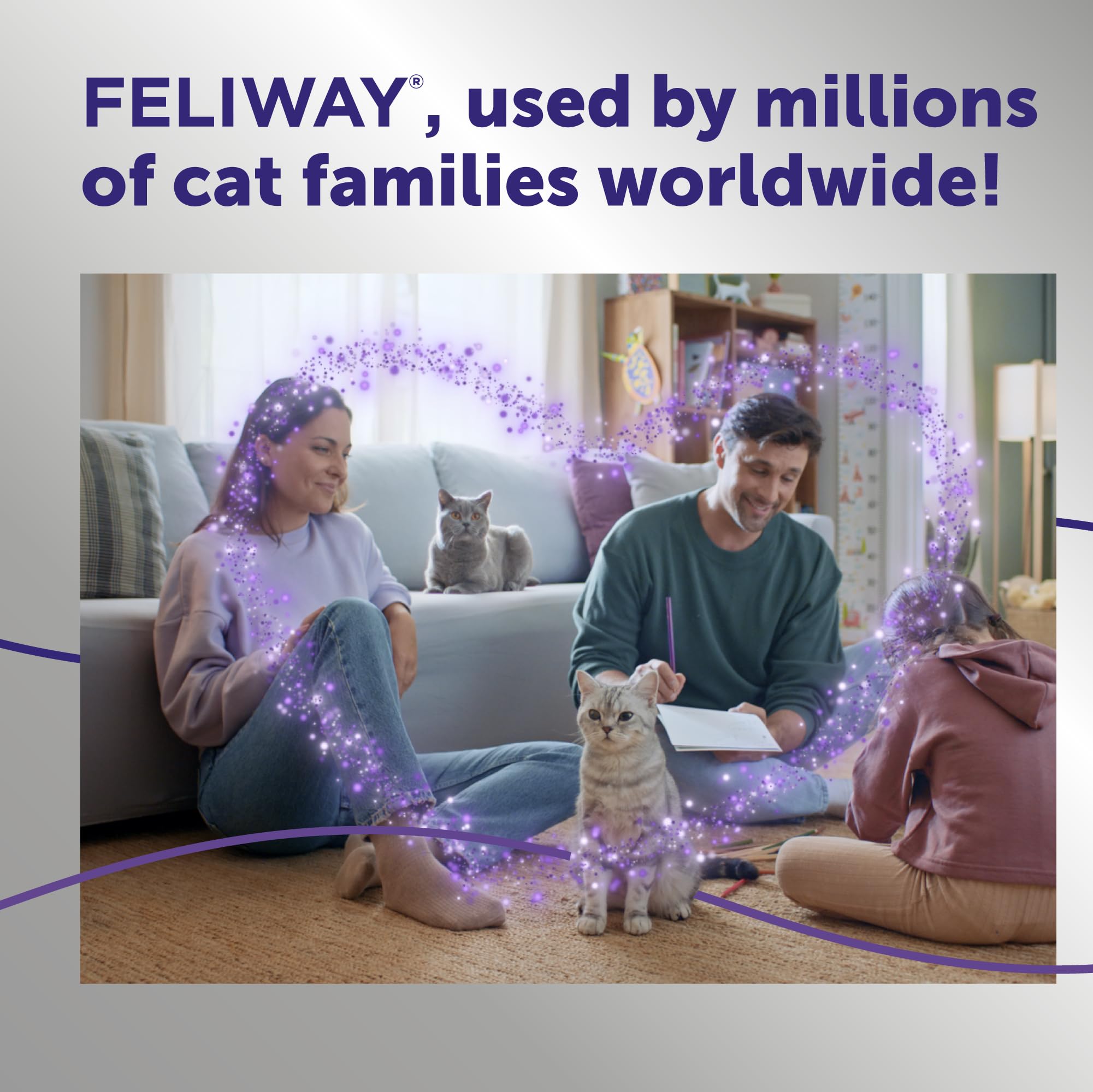 FELIWAY Optimum trusted by millions of cat families worldwide.