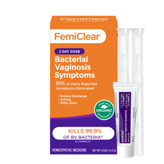 FemiClear BV ointment tube for targeted nightly relief.