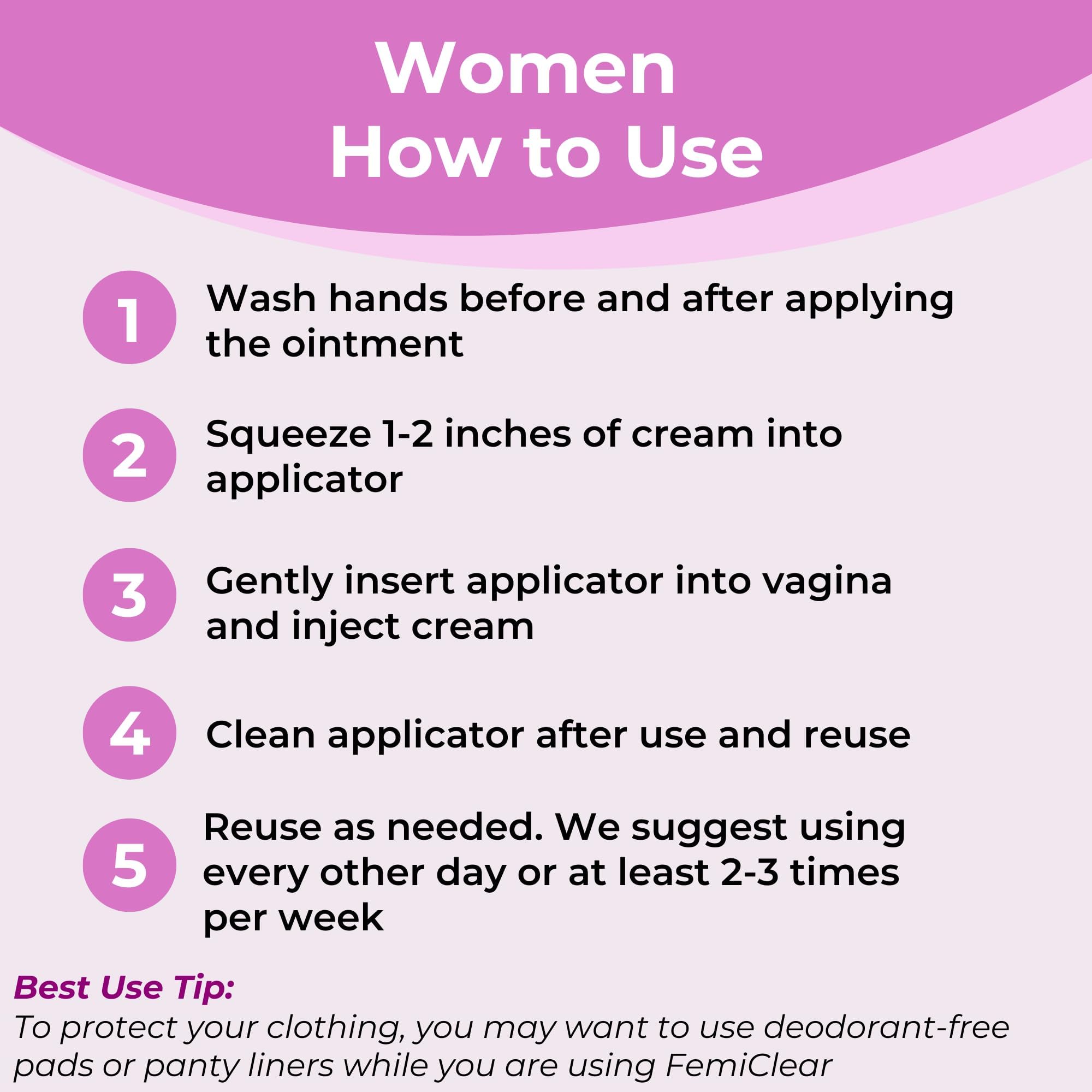 FemiClear for men applying cream to penile skin for partner protection