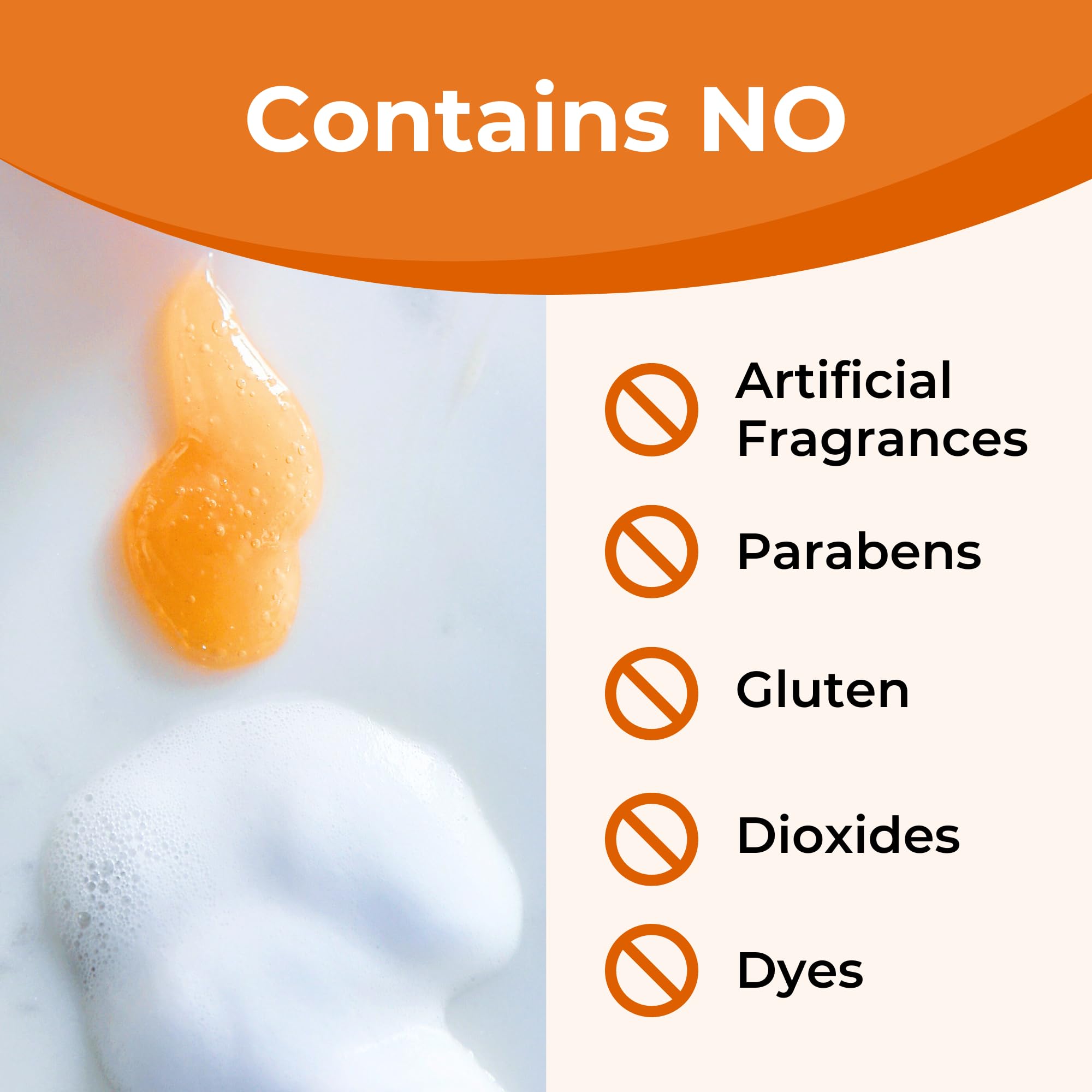 FemiClear Soothing Daily Wash skin-sensitivity closeup illustrating irritation relief potential.