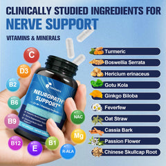 Femmetra Nerve Support capsules close up for easy daily dosing