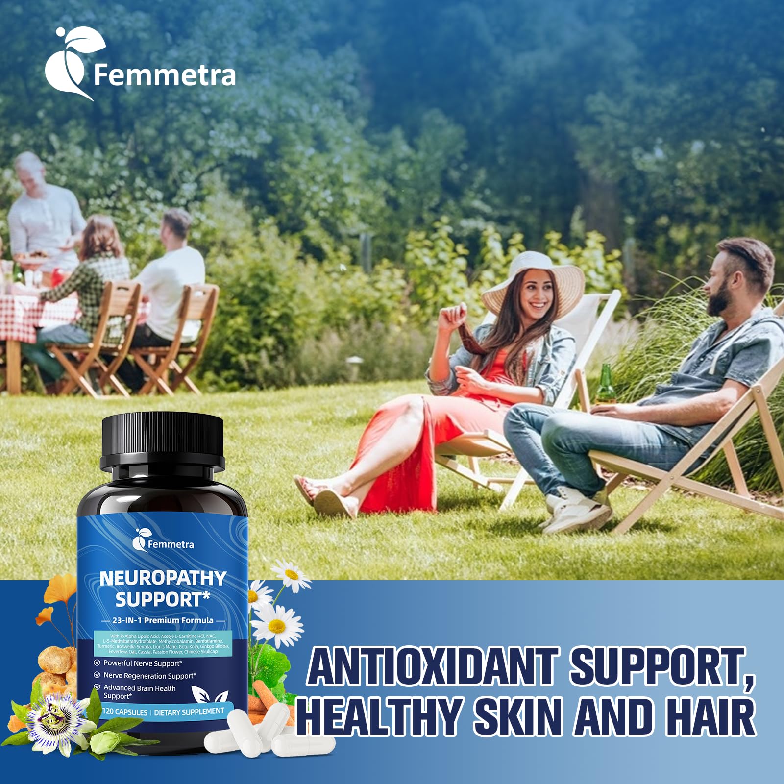 Femmetra vegan formula label highlights plant based ingredients