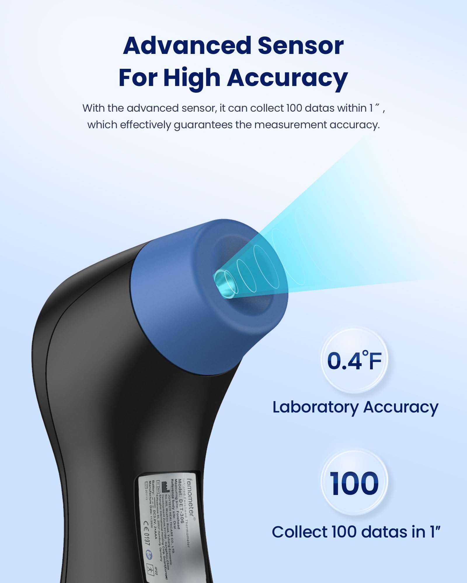 Femometer portable device fits in a pocket for travel.