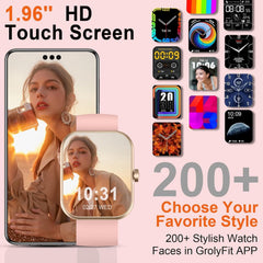 Fempoin Smart Watch HD screen delivers clear visuals.