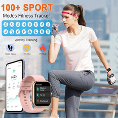 Fempoin Smart Watch heart rate monitor tracks real-time data.