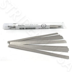 FEN dental polishing strips, stainless steel, 4 mm med grit, for precise finishing of dental materials