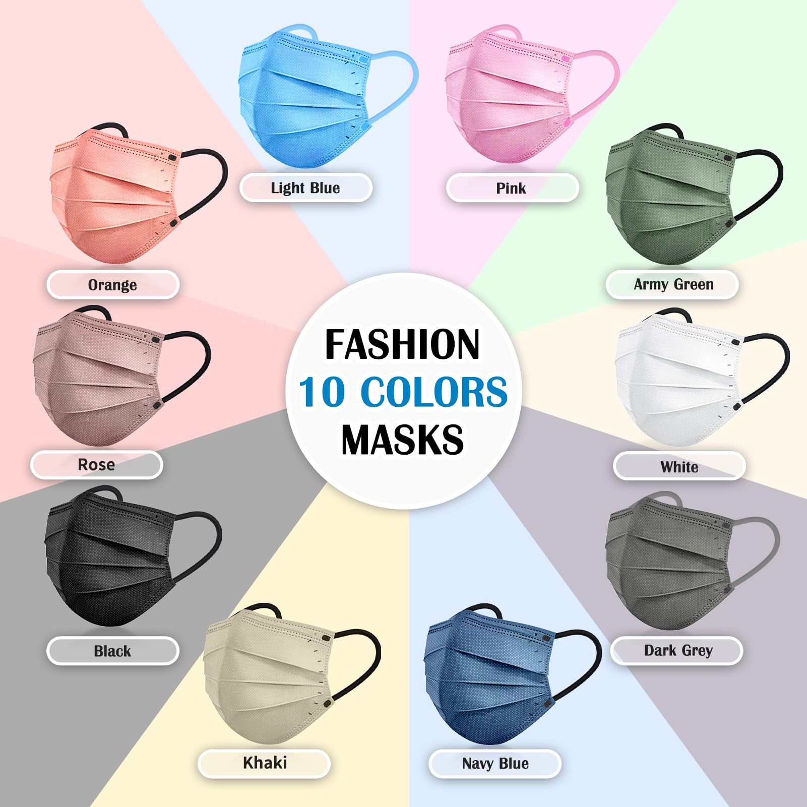 FENFEN mask with adjustable nose clip for secure, fog-reducing fit.