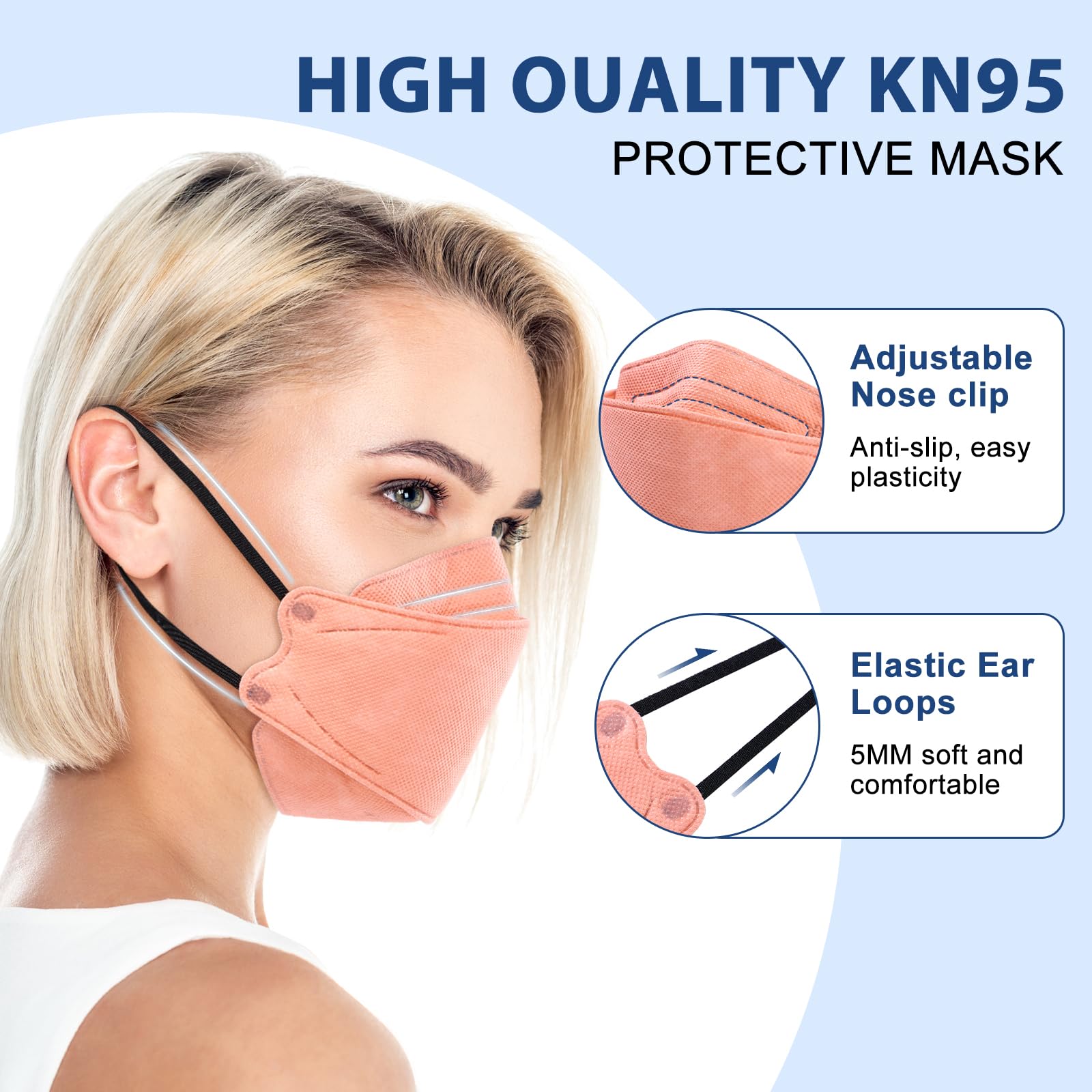 Adjustable nose clip for secure fit