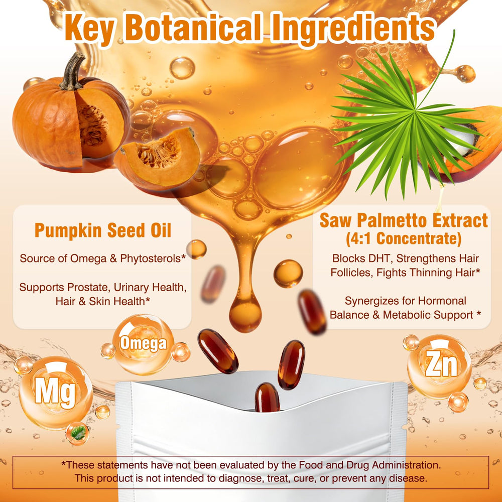 Fenolutra prostate health softgels with saw palmetto for daily balance.
