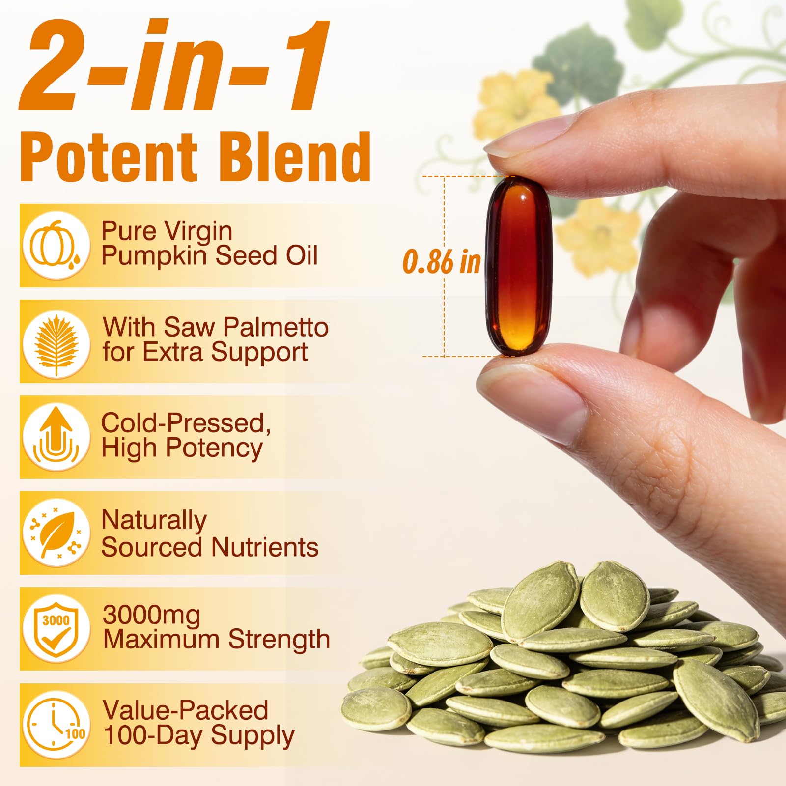 Fenolutra saw palmetto softgels on bottle support natural balance for men and women.