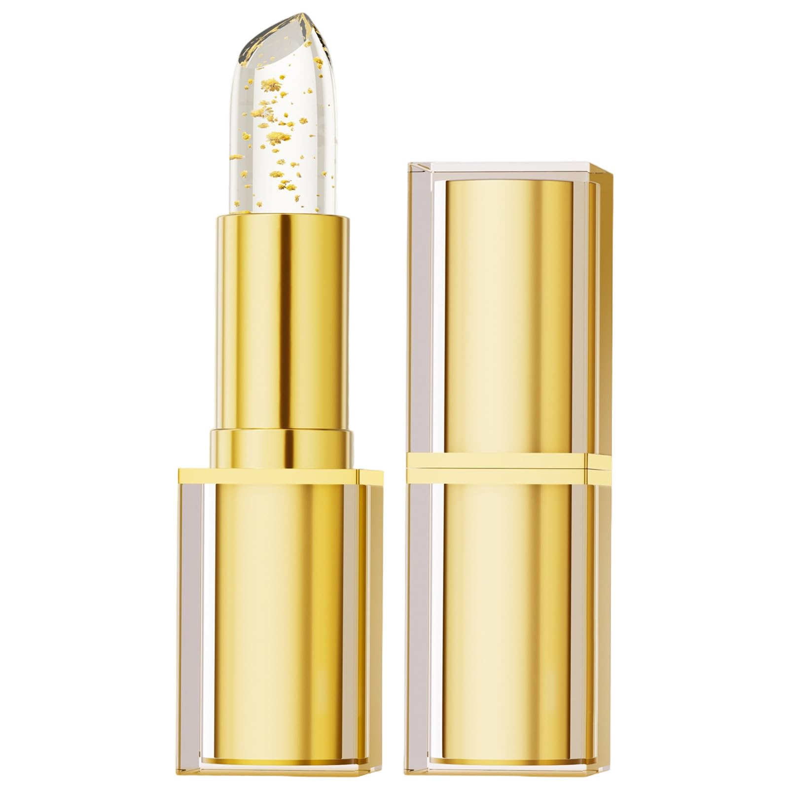 Fenvio Lipstick color-change lip swatch showing a natural rosy glow.