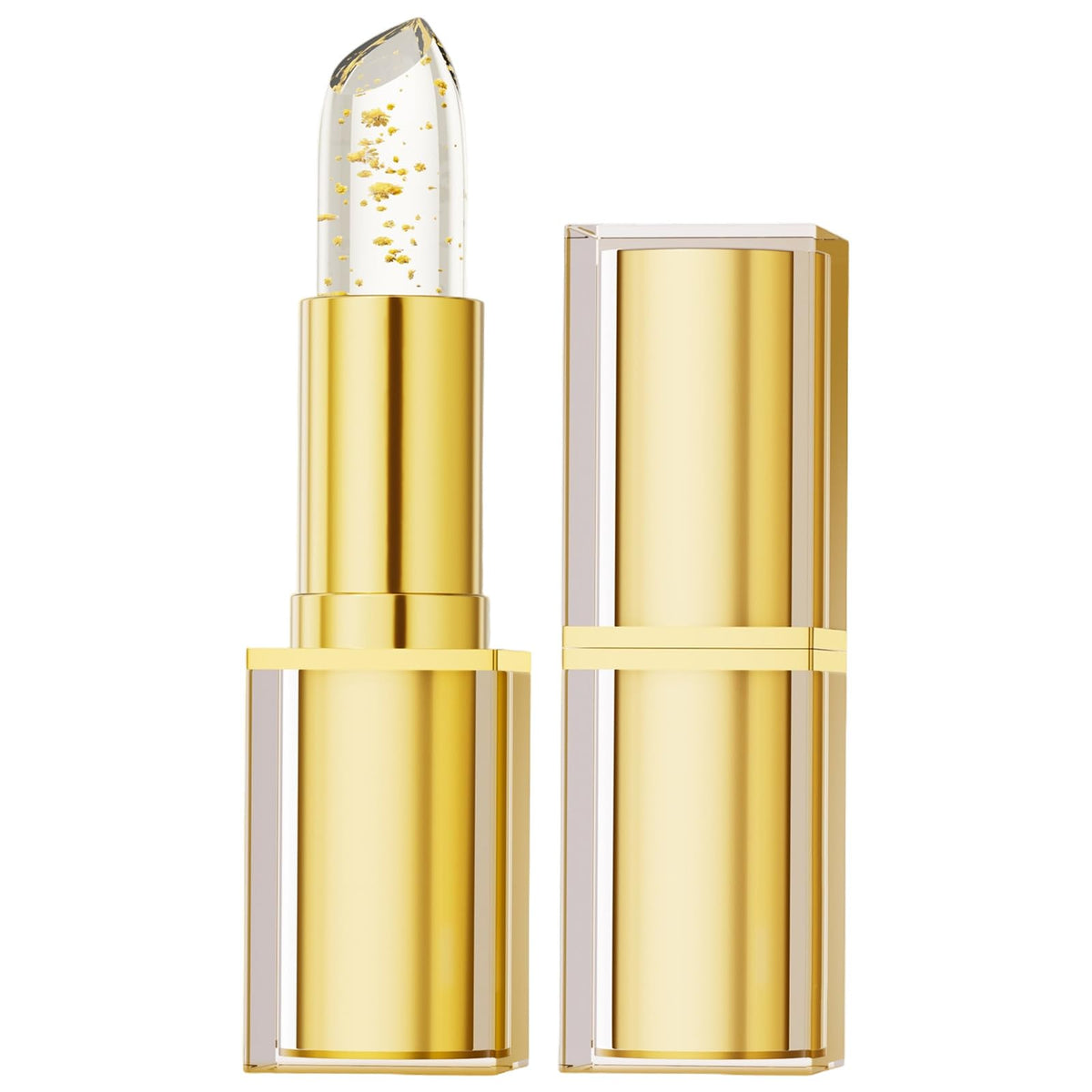 Fenvio Lipstick color-change lip swatch showing a natural rosy glow.