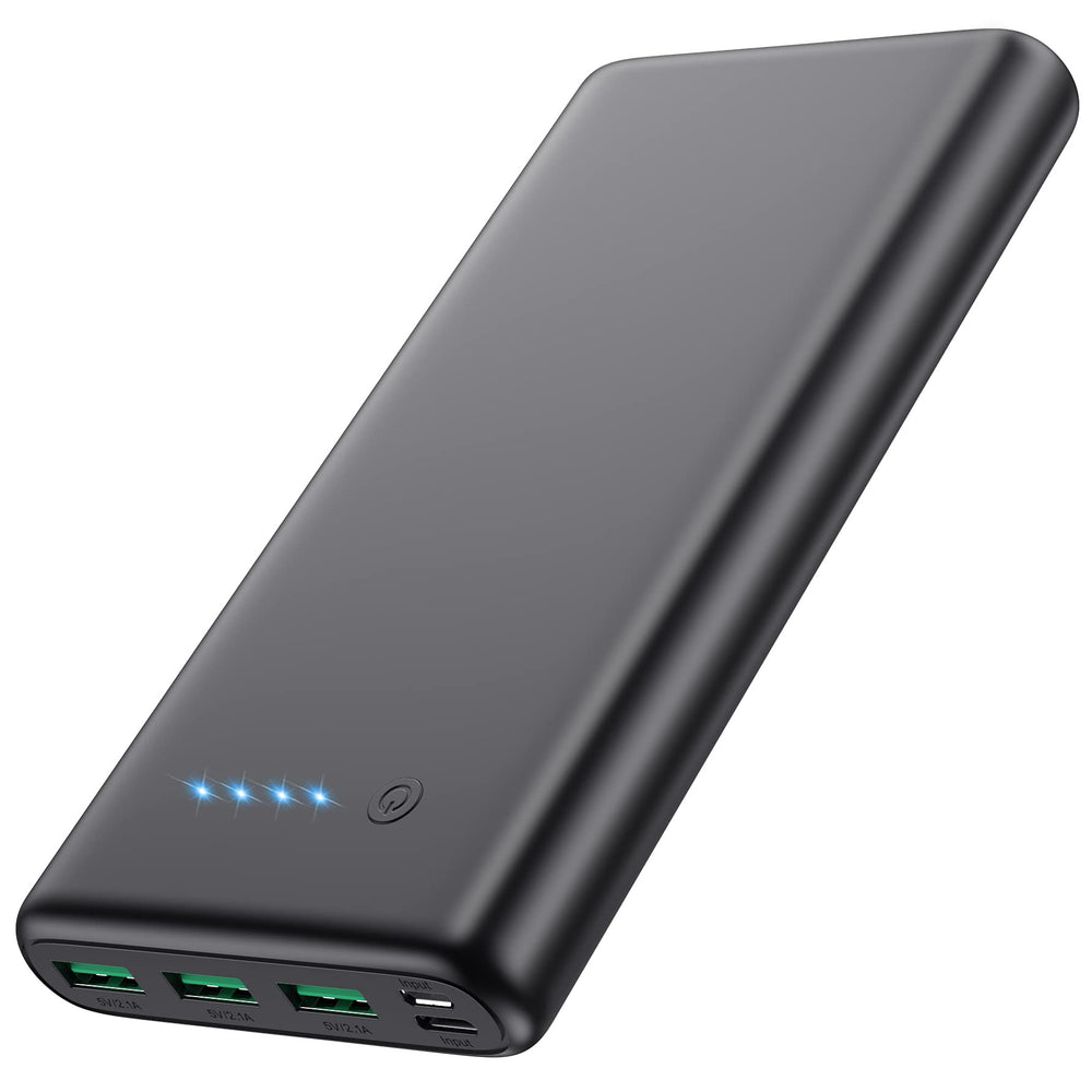 Feob 36800mAh portable charger front view for long trips
